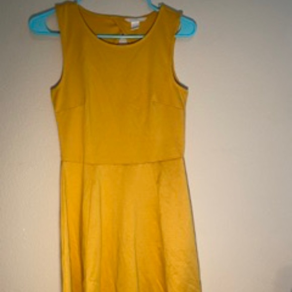 H&M yellow skater dress - Picture 1 of 3